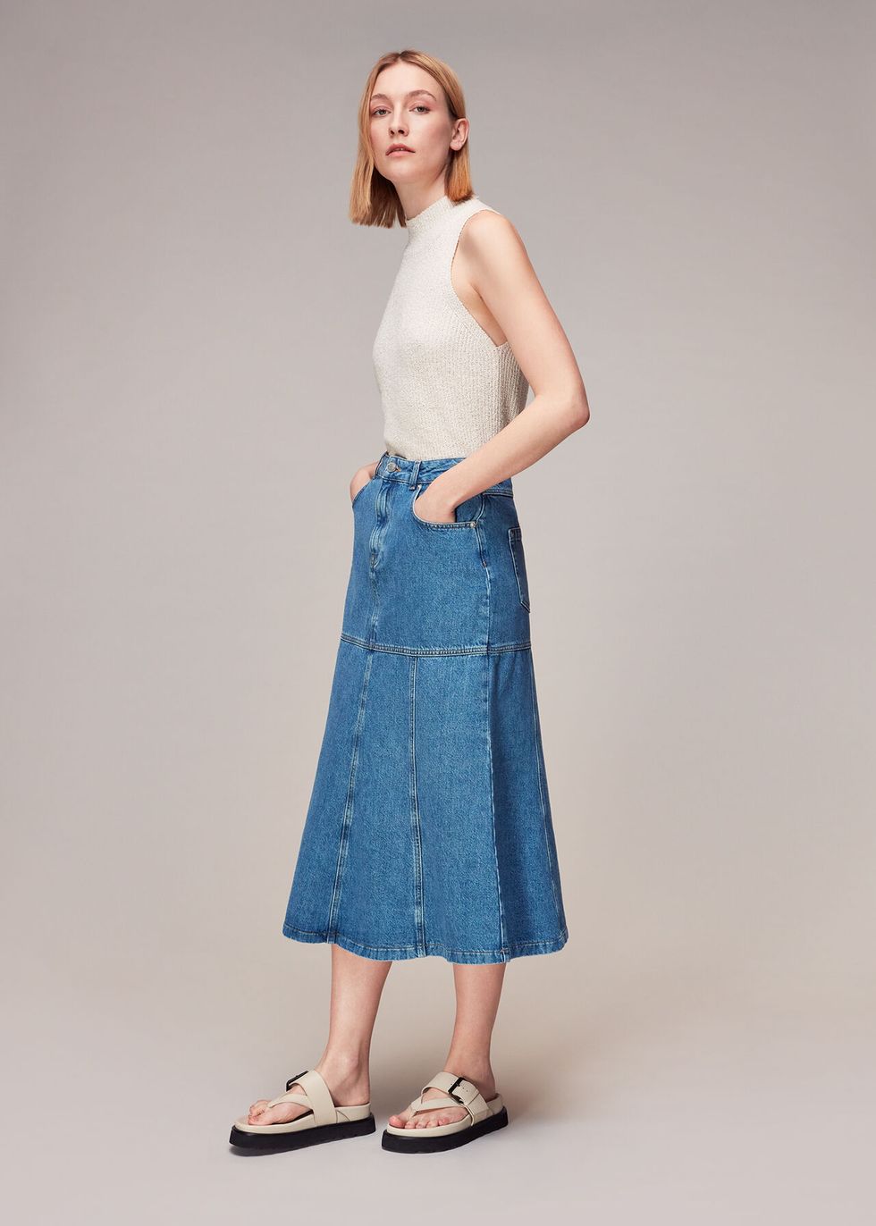19 Of The Best Denim Maxi Skirts To Invest In Now