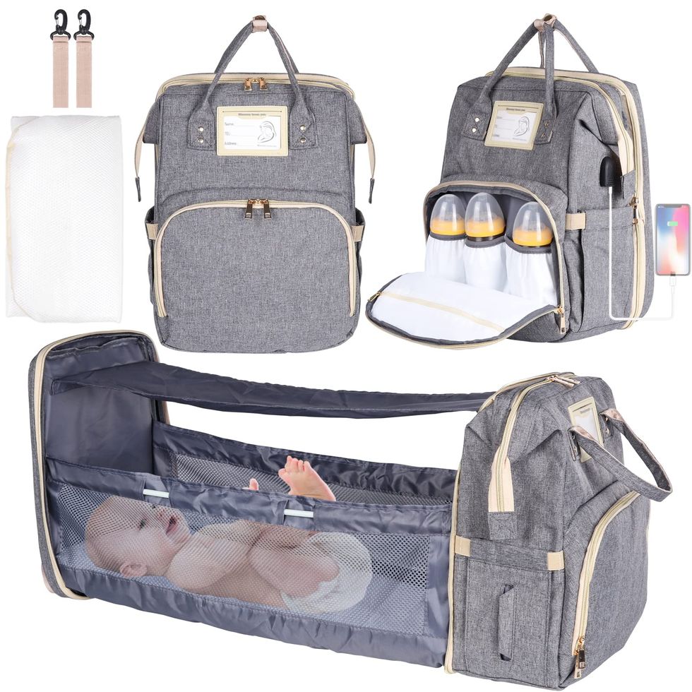 WELAVILA Changing Bag Backpack Baby Nappy Diaper Bag Unisex Travel Back