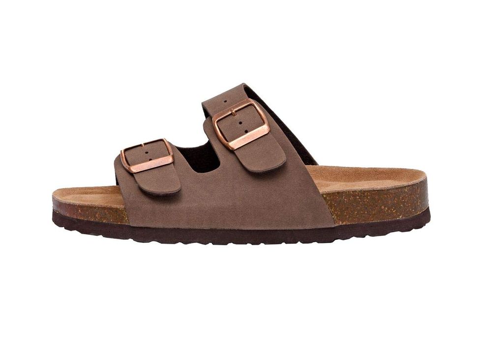 Women's Brown Slide Sandals
