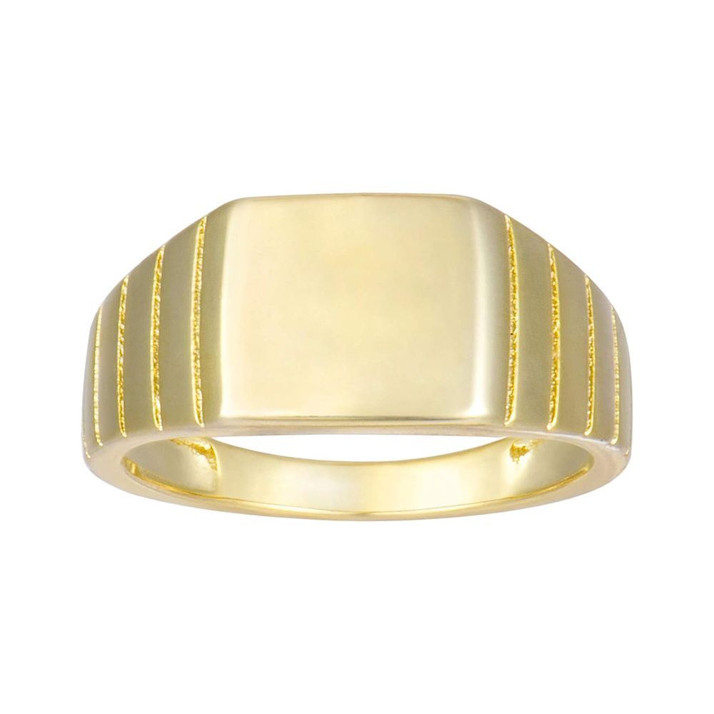 Square on sale pinky ring