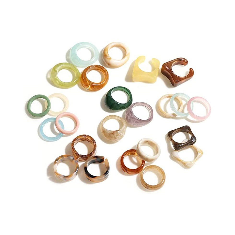 24pcs Resin Rings 