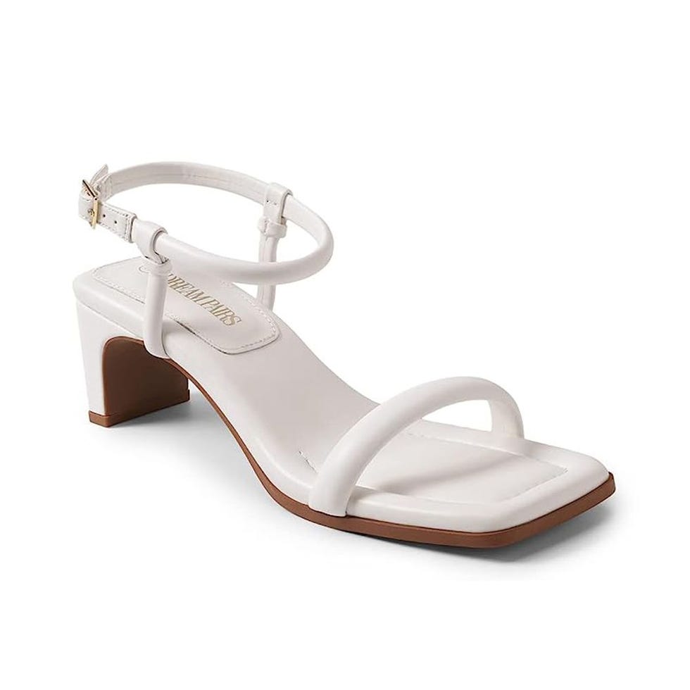 Open Toe Ankle Strap Square Sandal 