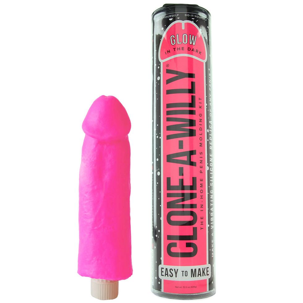 OO  Clone-A-Willy Clone-A-Willie Vibrator (Glow In The Dark) (Blue)