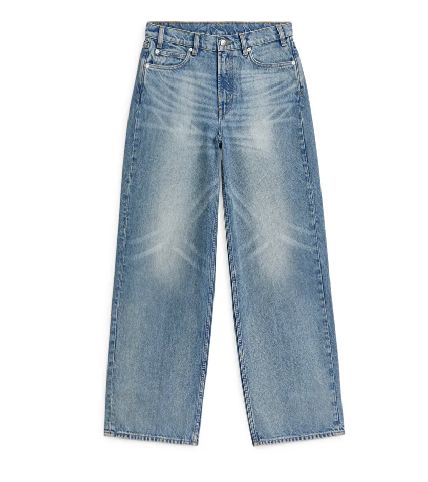 Arket maple high wide jeans