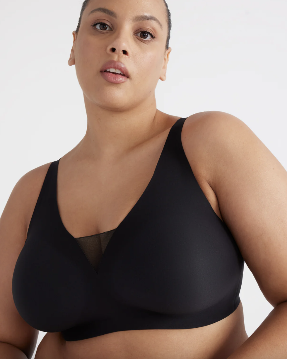 Summer Seamless Wireless Padded Pullover Bra Sexy Wide Shoulder