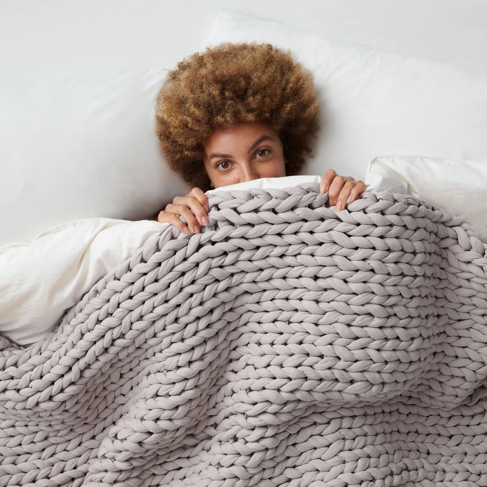 Hand-Knit Weighted Blanket 