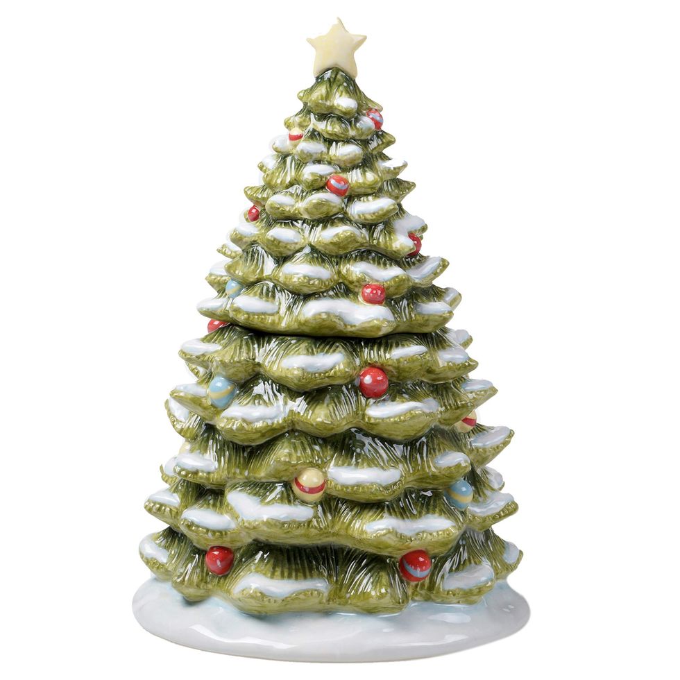 Evergreen Christmas Cookie Jar