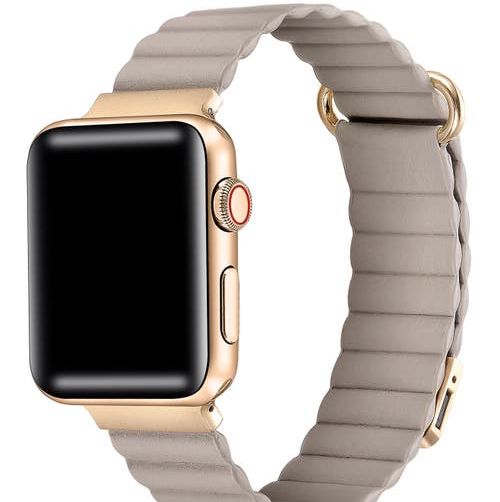 Dakota Leather Apple Watch® Watchband in Khaki