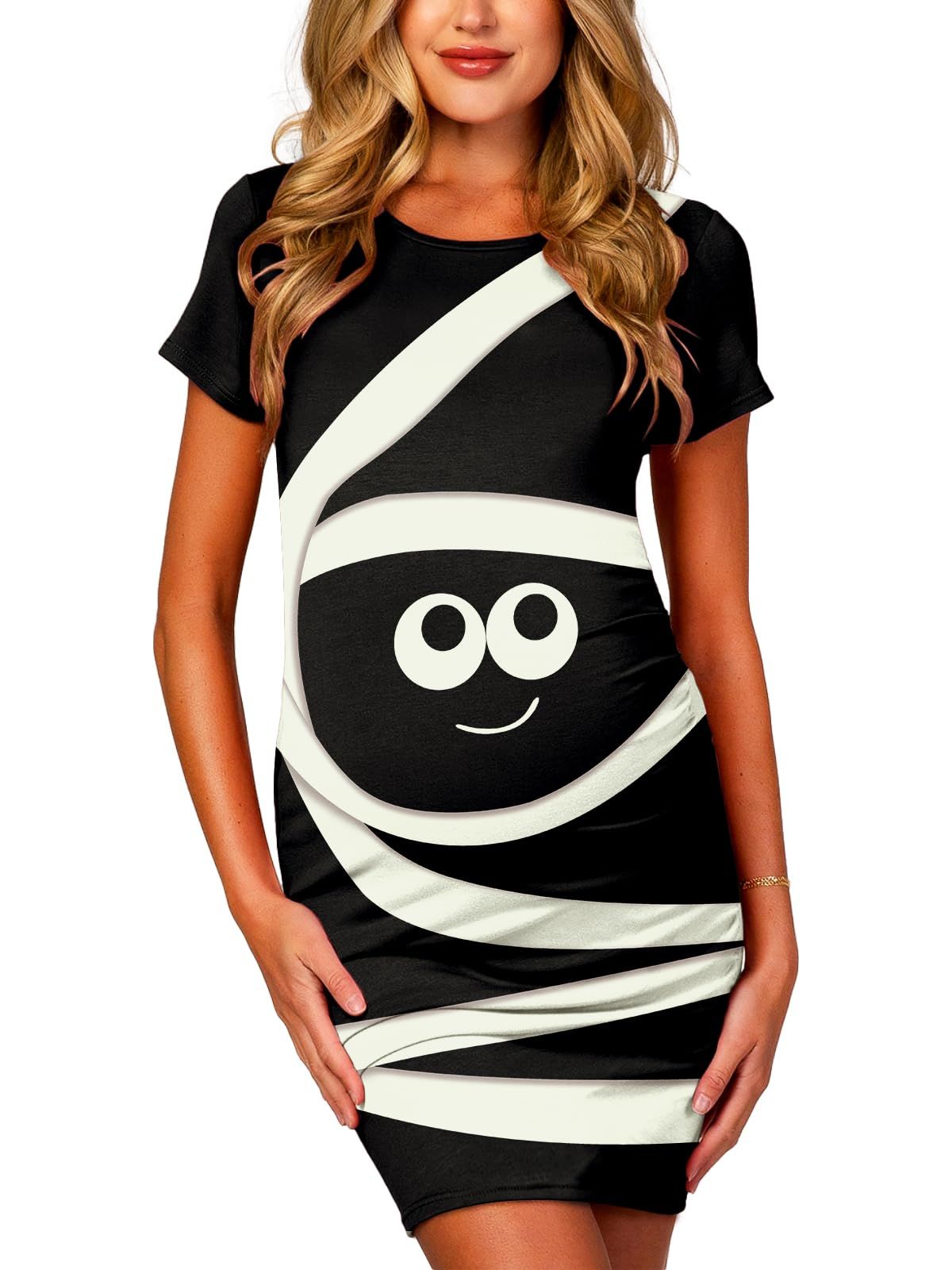 Pregnant halloween costume baby best sale coming out