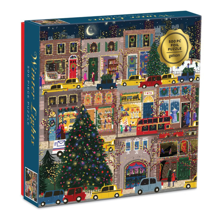 Winter Lights Foil Puzzle, 500 Pieces