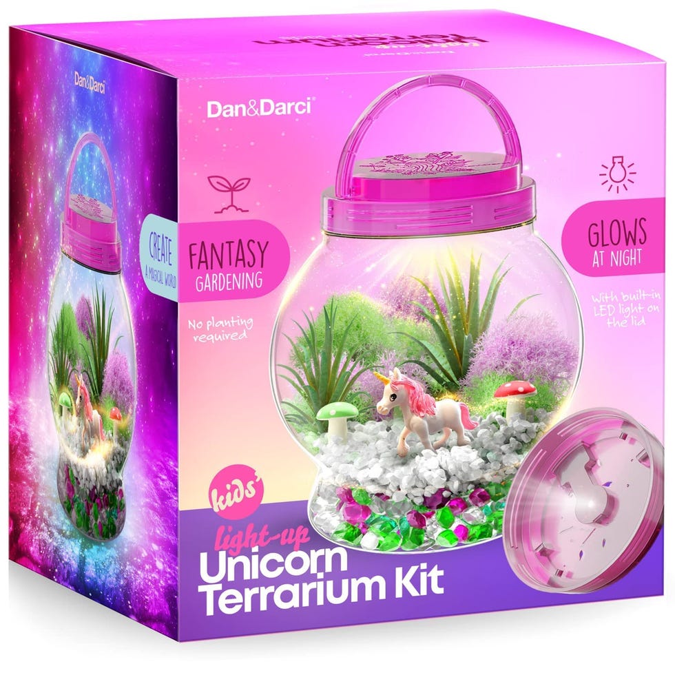 Light-Up Unicorn Terrarium Kit