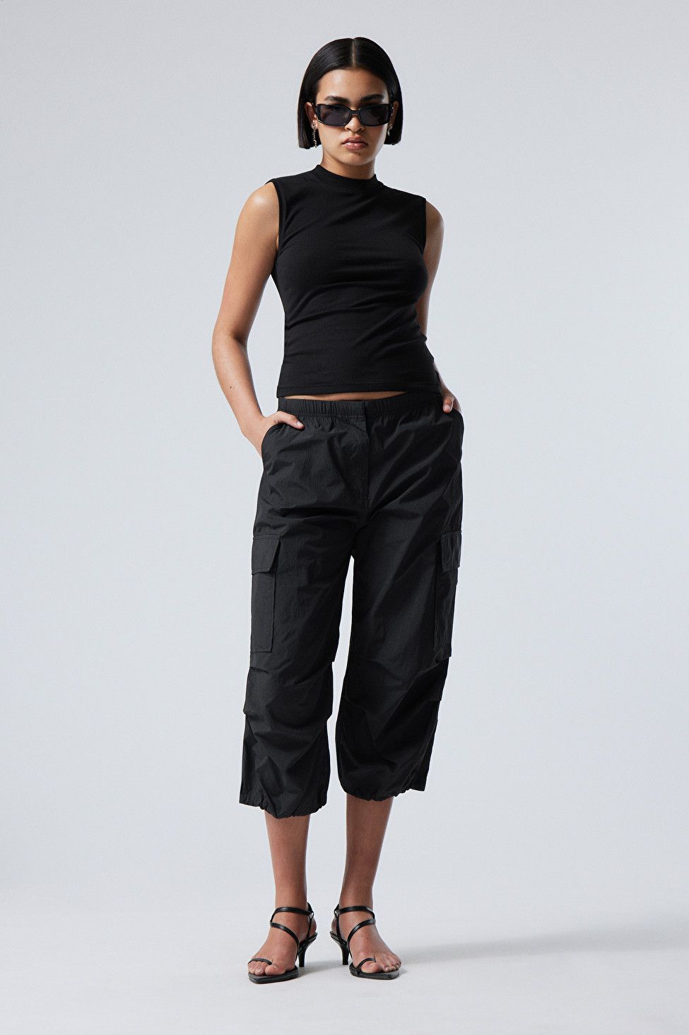 Ladies Ex Store Cropped Trousers Black Womens Pedal Pushers Capri Stretch  3/4 Pants Plus Size (as8, Numeric, Numeric_10, Regular, Regular) :  : Fashion