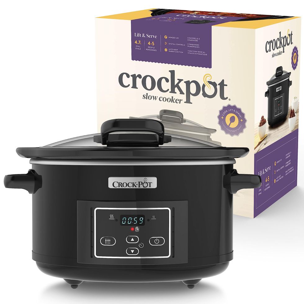 Crock-Pot Express Electric Pressure Cooker 12-in-1 Programmable  Multi-Cooker Stainless Steel Slow Cooker Steamer and Saute 5.6 Litre Color  Silver