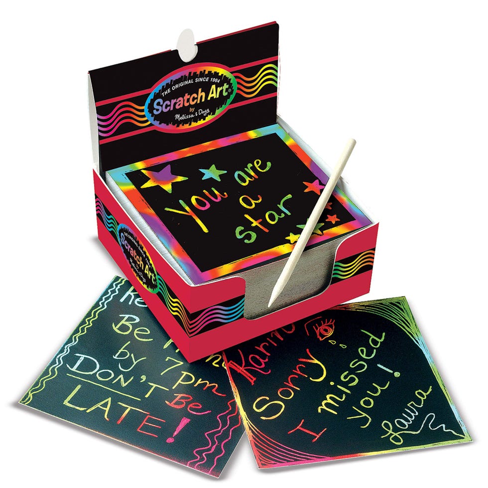 Scratch Art Rainbow Mini Notes 