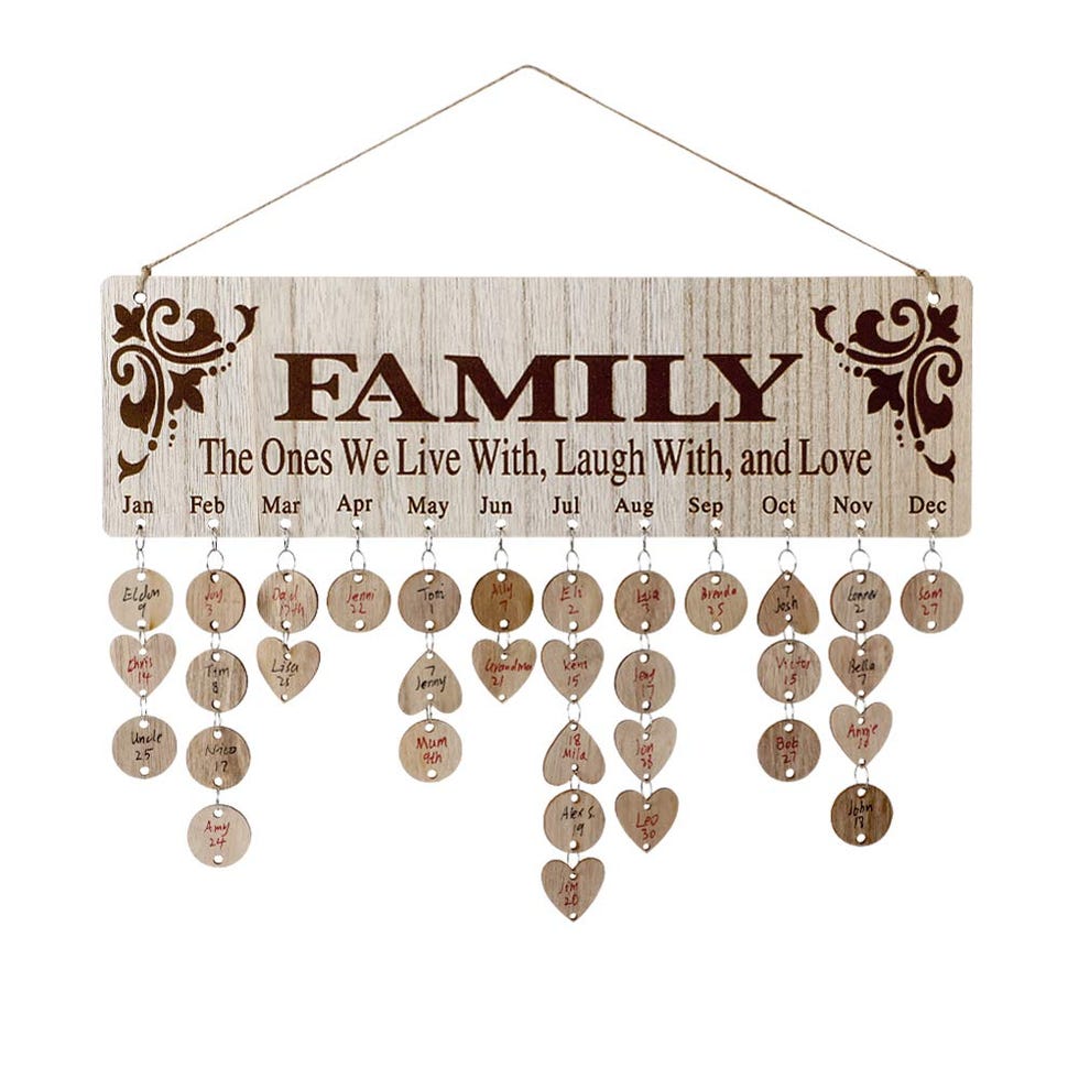Family Birthday Calendar 