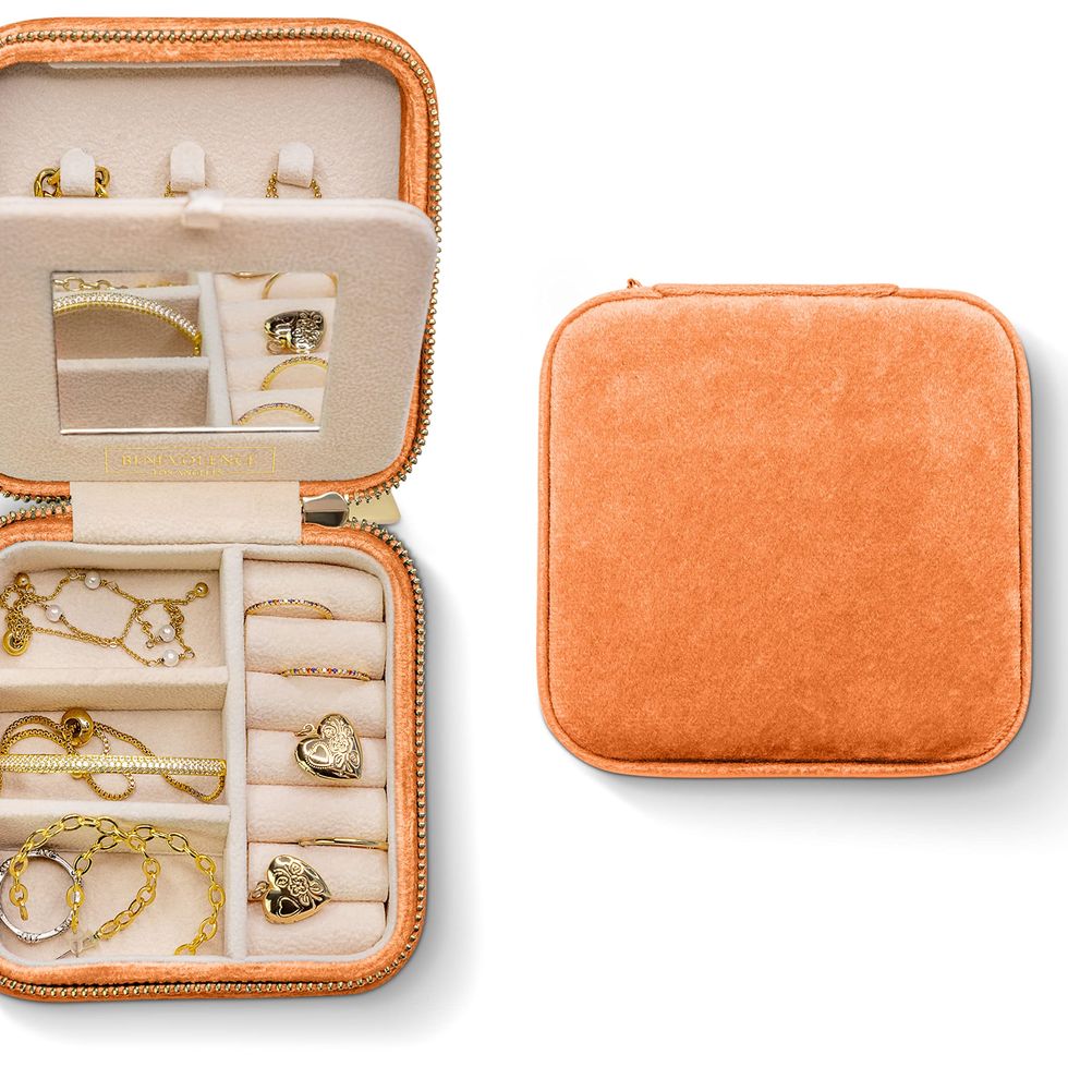 Small Travel Jewelry Organizer Box, Easy Storage | Unisex Gift for Women &  Men