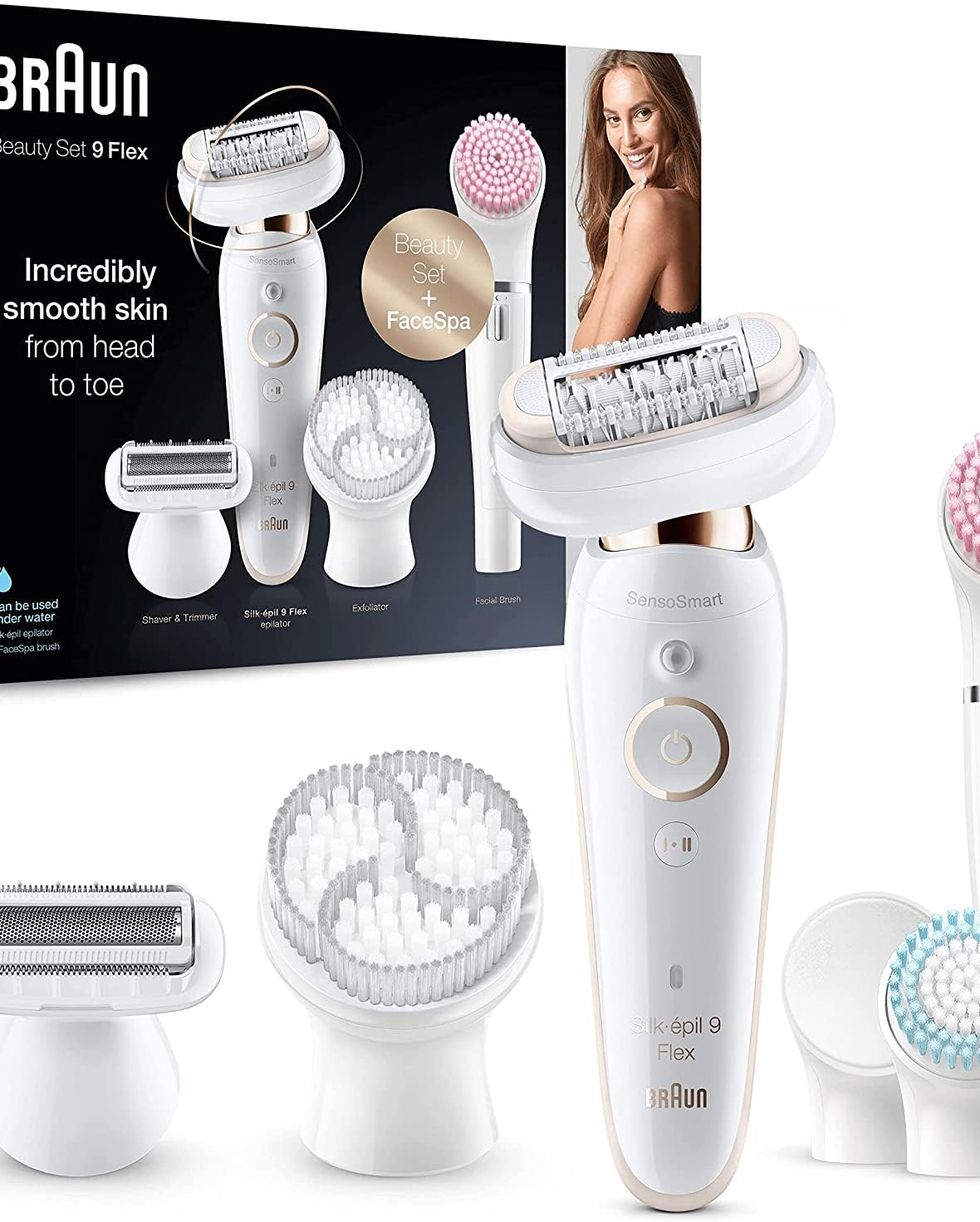 Braun Silk-épil 7 SensoSmart Wet & Dry Epilator & Facial Cleansing