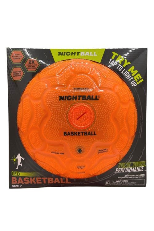 Tangle NightBall Basketball in Orange 