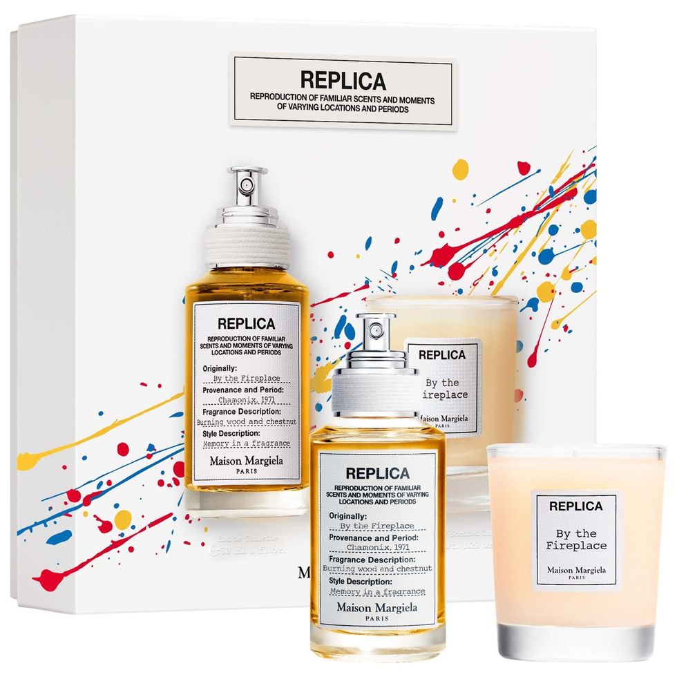 REPLICA By the Fireplace Fragrance & Candle Duo Set