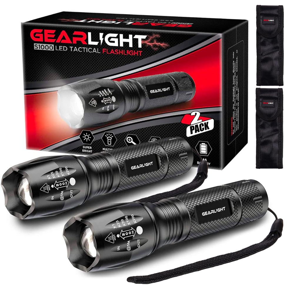 2-Pack S1000 LED Flashlights High Lumens