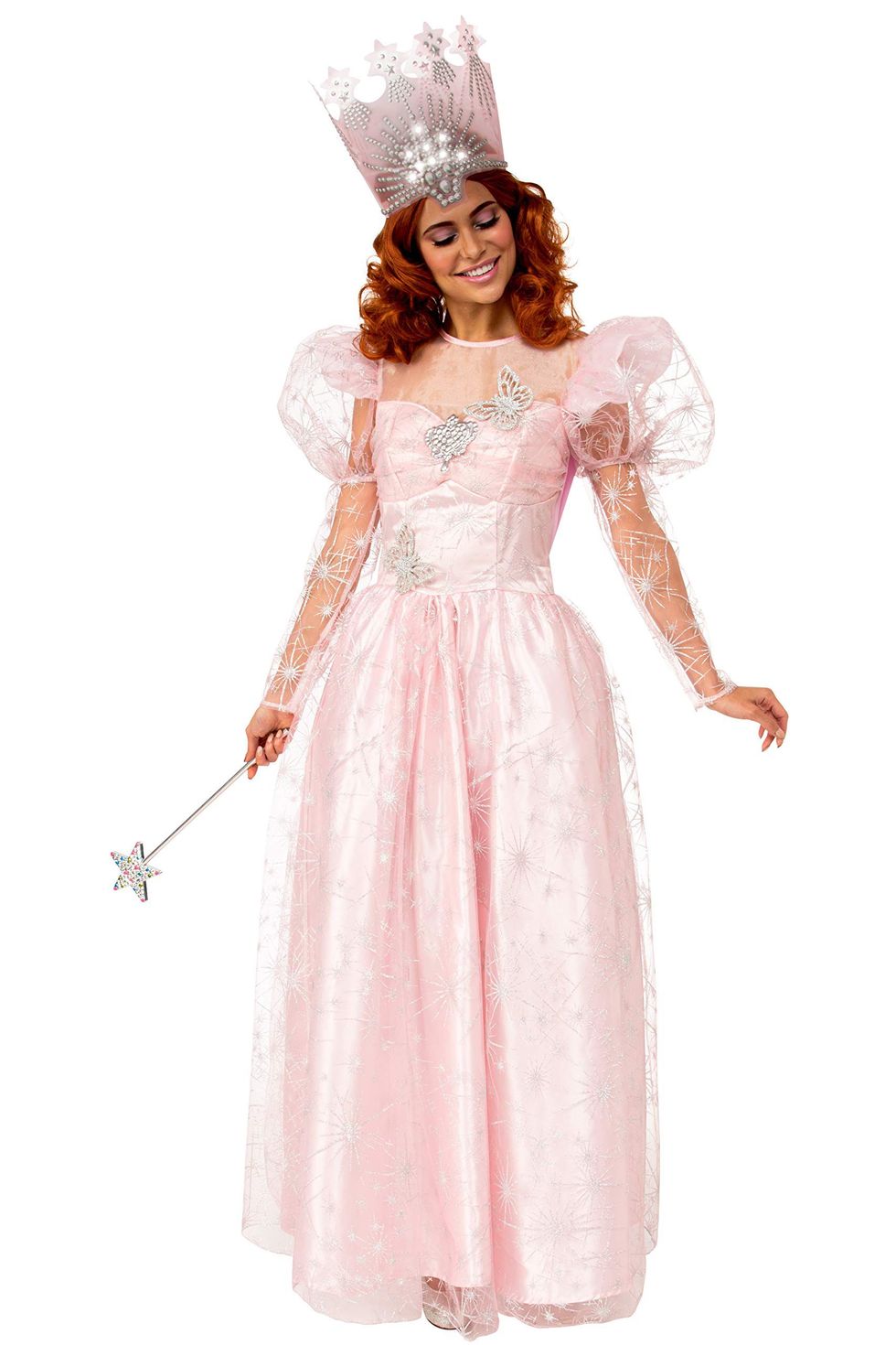 Women's Wizard of Oz Glinda Costume Dress and Tiara