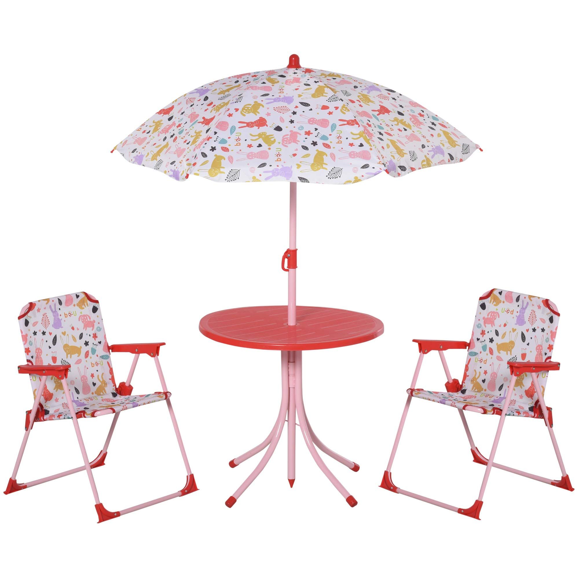 Kids table and chairs with clearance umbrella