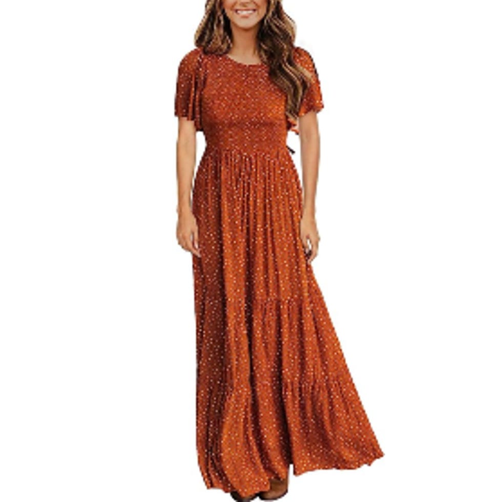 Smocked Ruffle Maxi Dress Smocked Ruffle Maxi Dress
