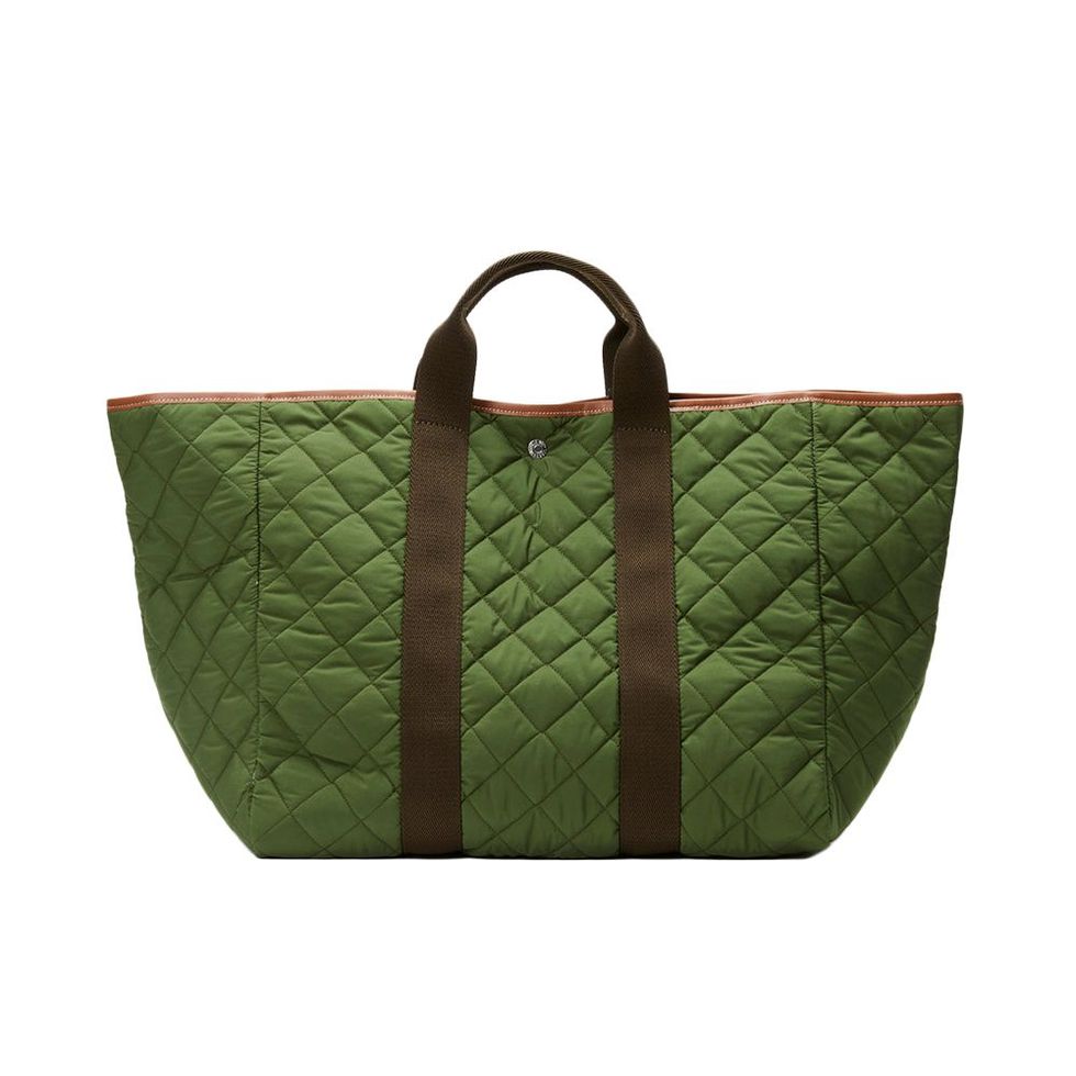 Kaki Traversee L Quilted Tote