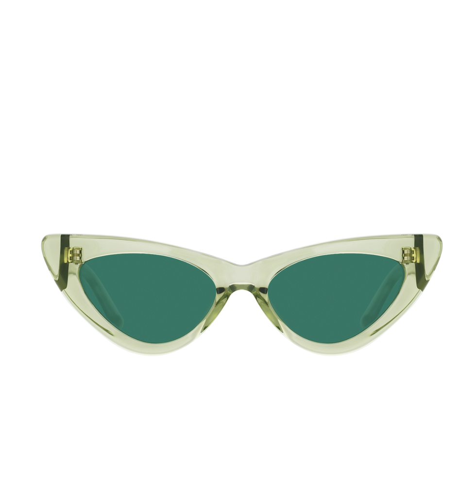 Oversized Square Frame Acetate Sunglasses, Emerald Green Glasses. Sunglasses  Jewelry. Luxury Eyewear.