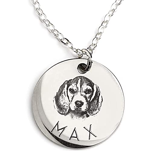 Personalized Dog Mothers Day Message Card Necklace, Dog Mom Gift