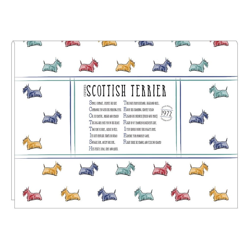 Pedigree Poem Dish Towel 