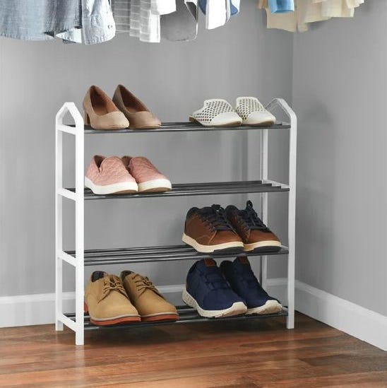 4 Pair Wall Mounted Shoe Rack