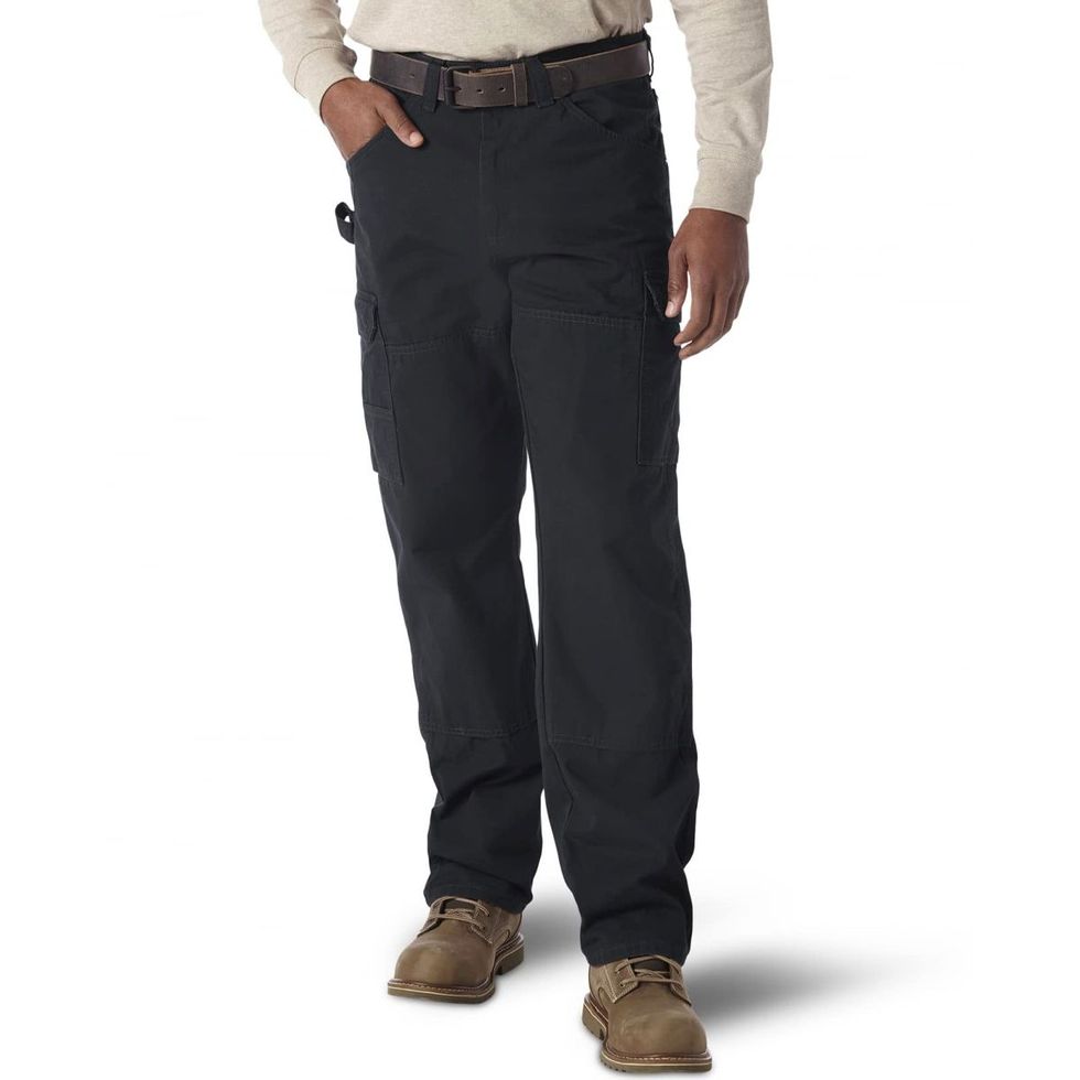 Hombre Cargo Combat Denim Pantalones Stretch Skinny Zip Pockets