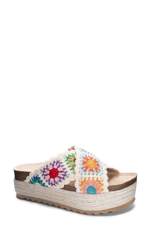 Plays Knit Platform Sandal 