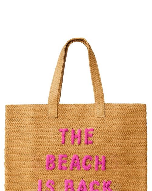 The Beach is Back Straw Tote