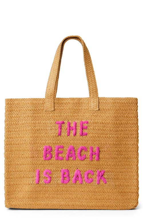 The Beach is Back Straw Tote