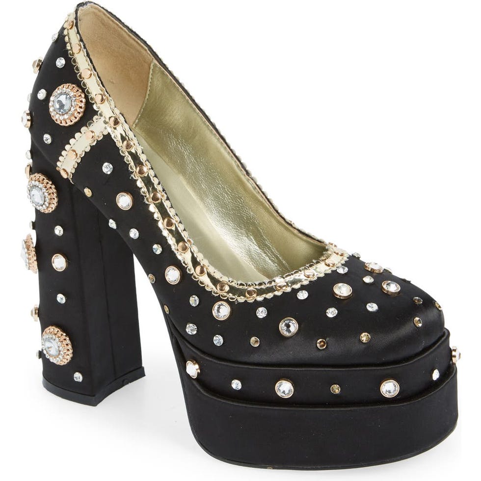 Clea Embellished Platform Pump