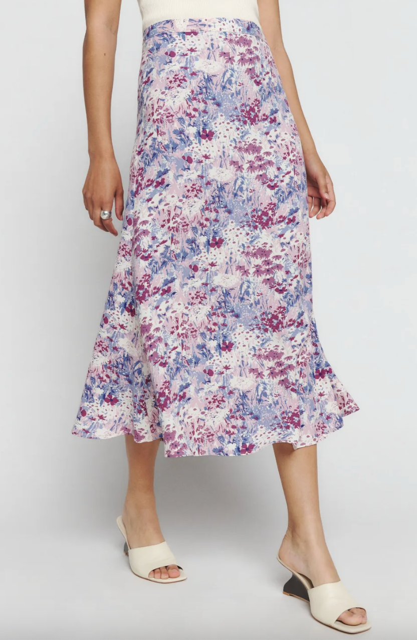 Bea Floral Midi Skirt