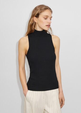 High Neck Racer Rib Top, £38.50