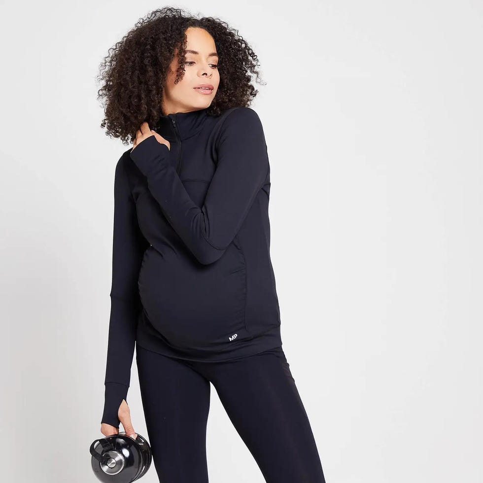 MP Women's Power Maternity 1/4 Zip - Black