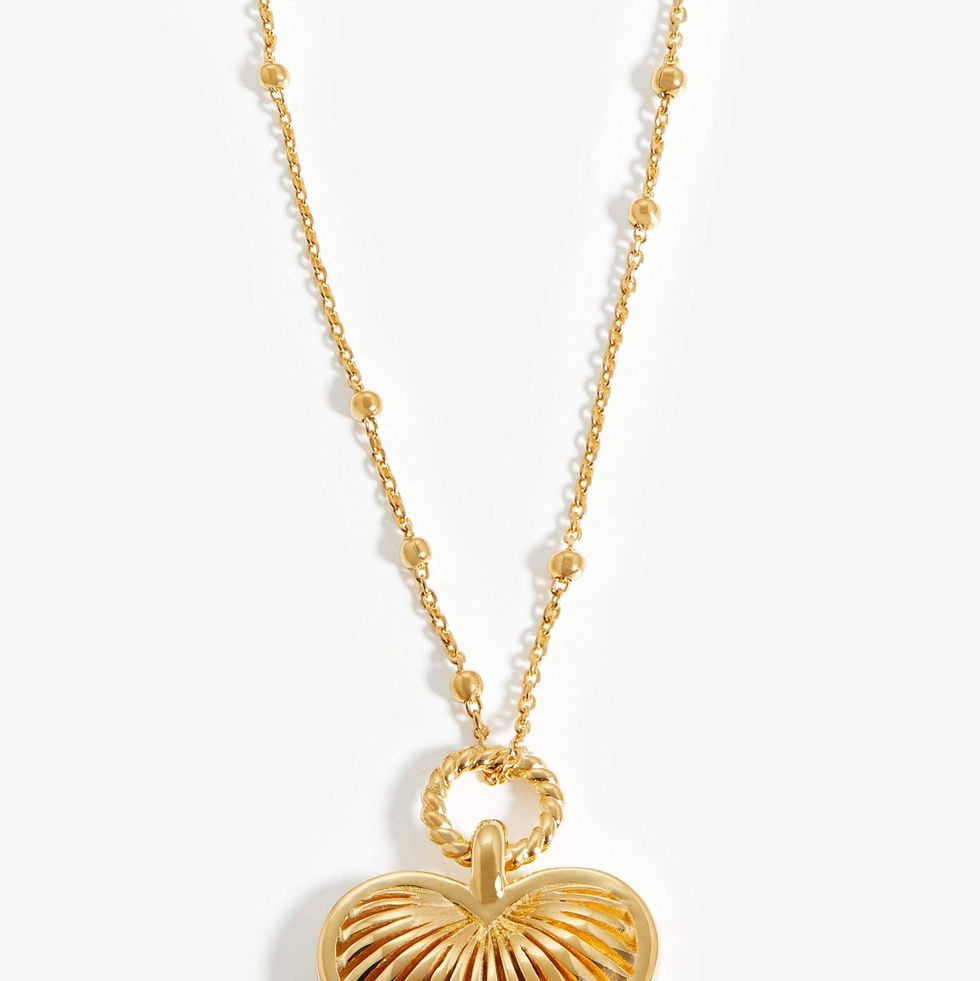 Missoma Jelly Heart Gemstone Charm Necklace