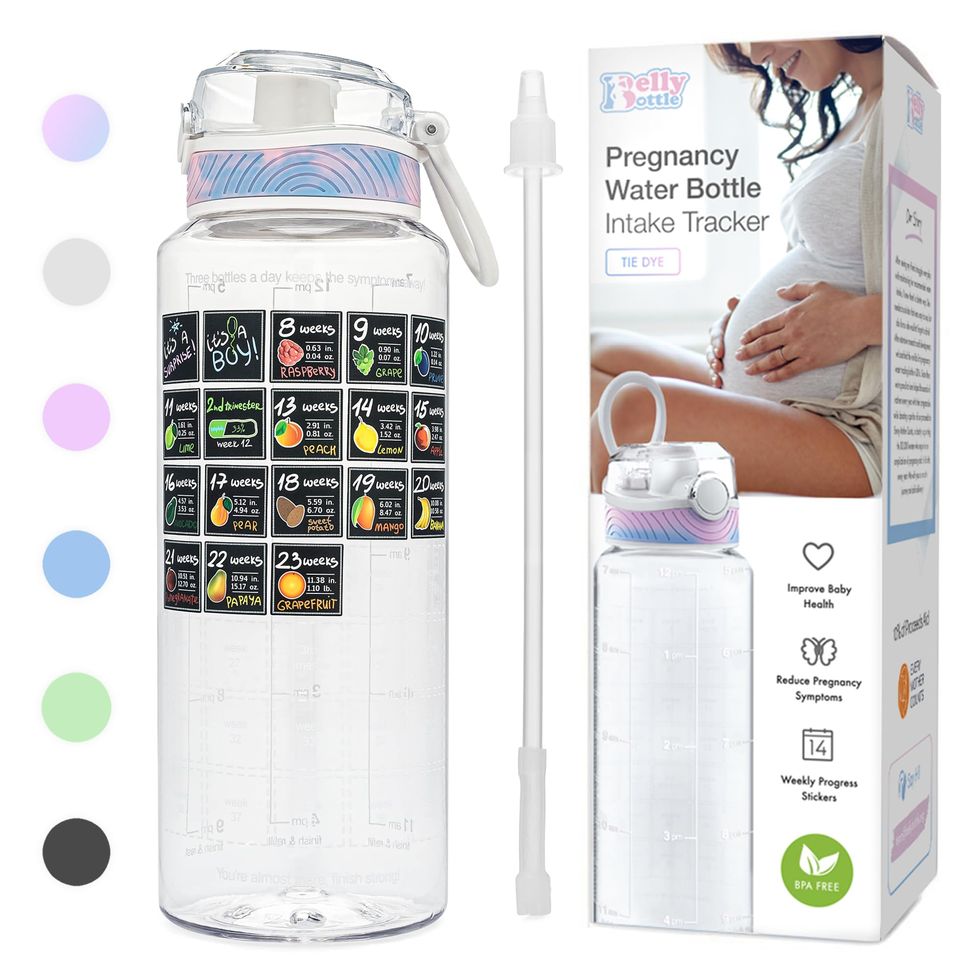 Rastreador de garrafa de água da gravidez 