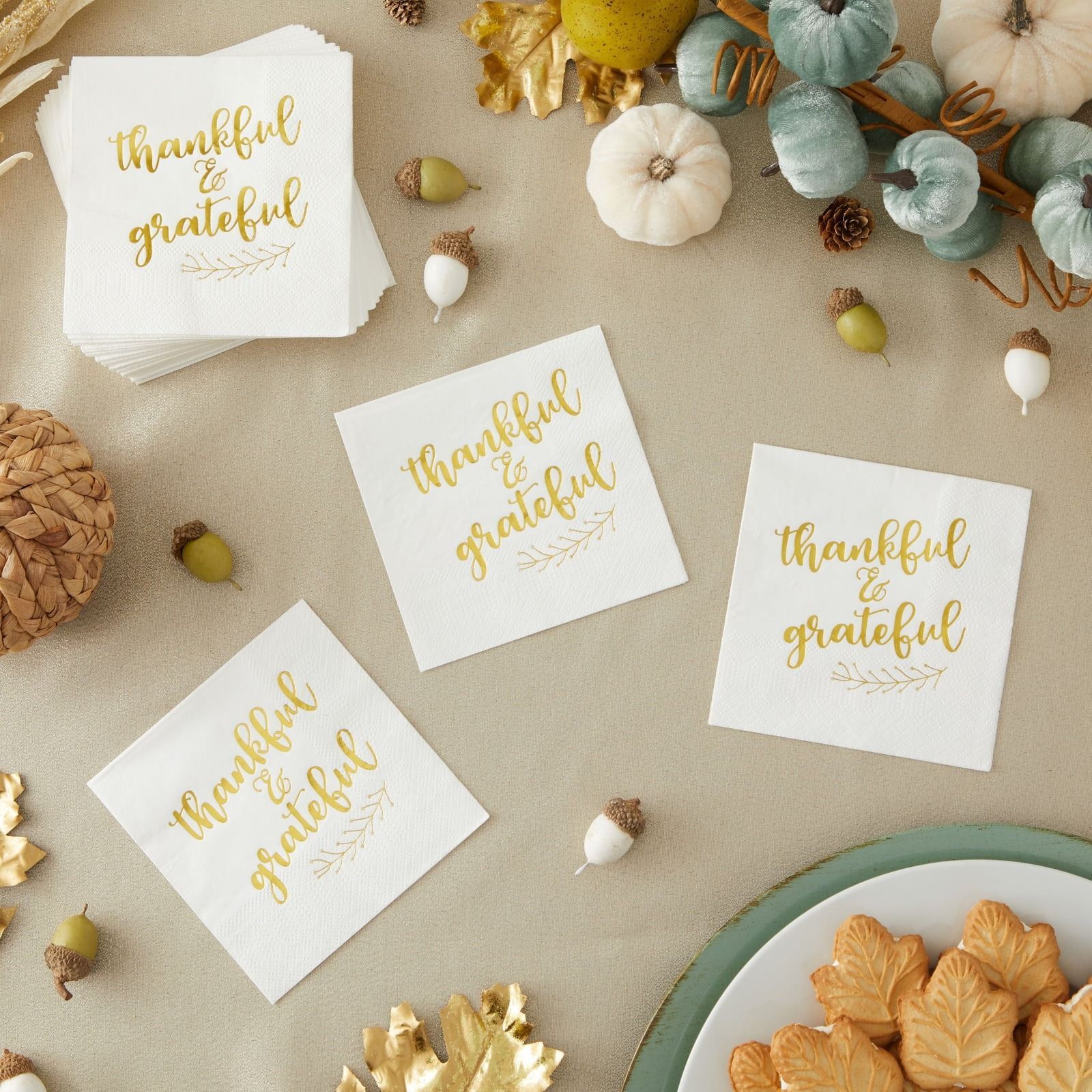 16 Best Thanksgiving Napkins To Buy In 2023   1690816711 Thankful 64c7d0a4bd920 