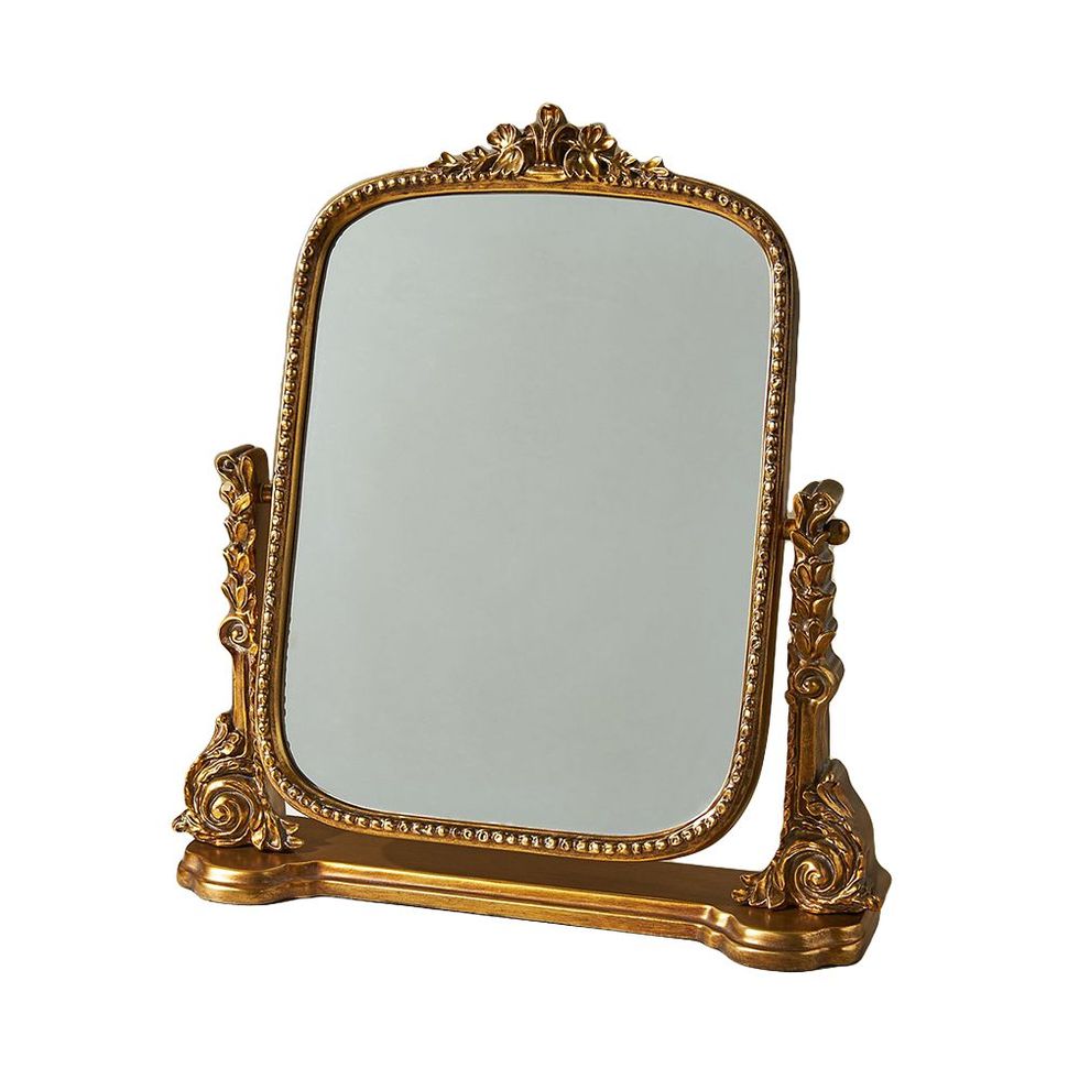 Sparkling primrose vanity mirror