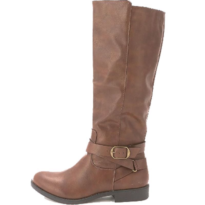 Faux Leather Riding Boots