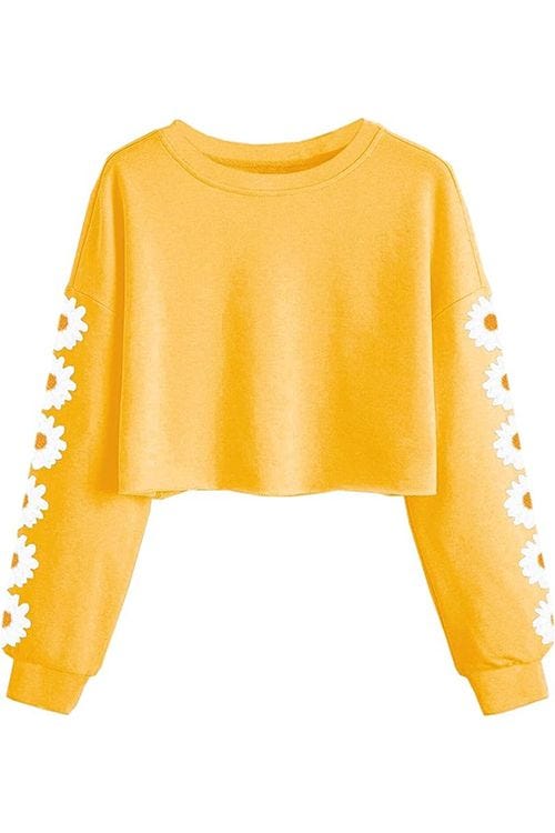 Daisy Cropped Sweatshirt