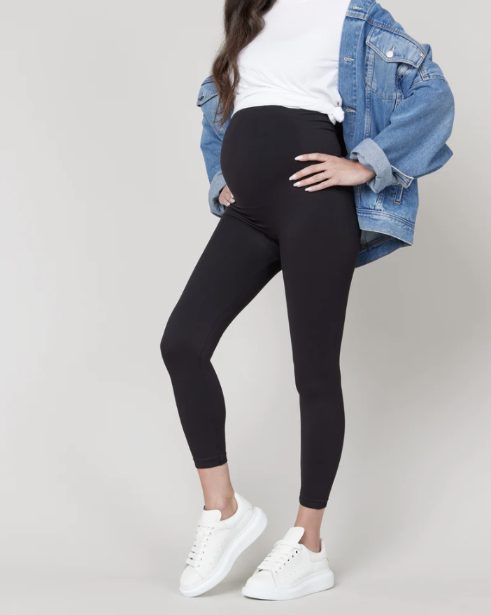 Maternity Leggings with Pockets - Compression Tights - Mama