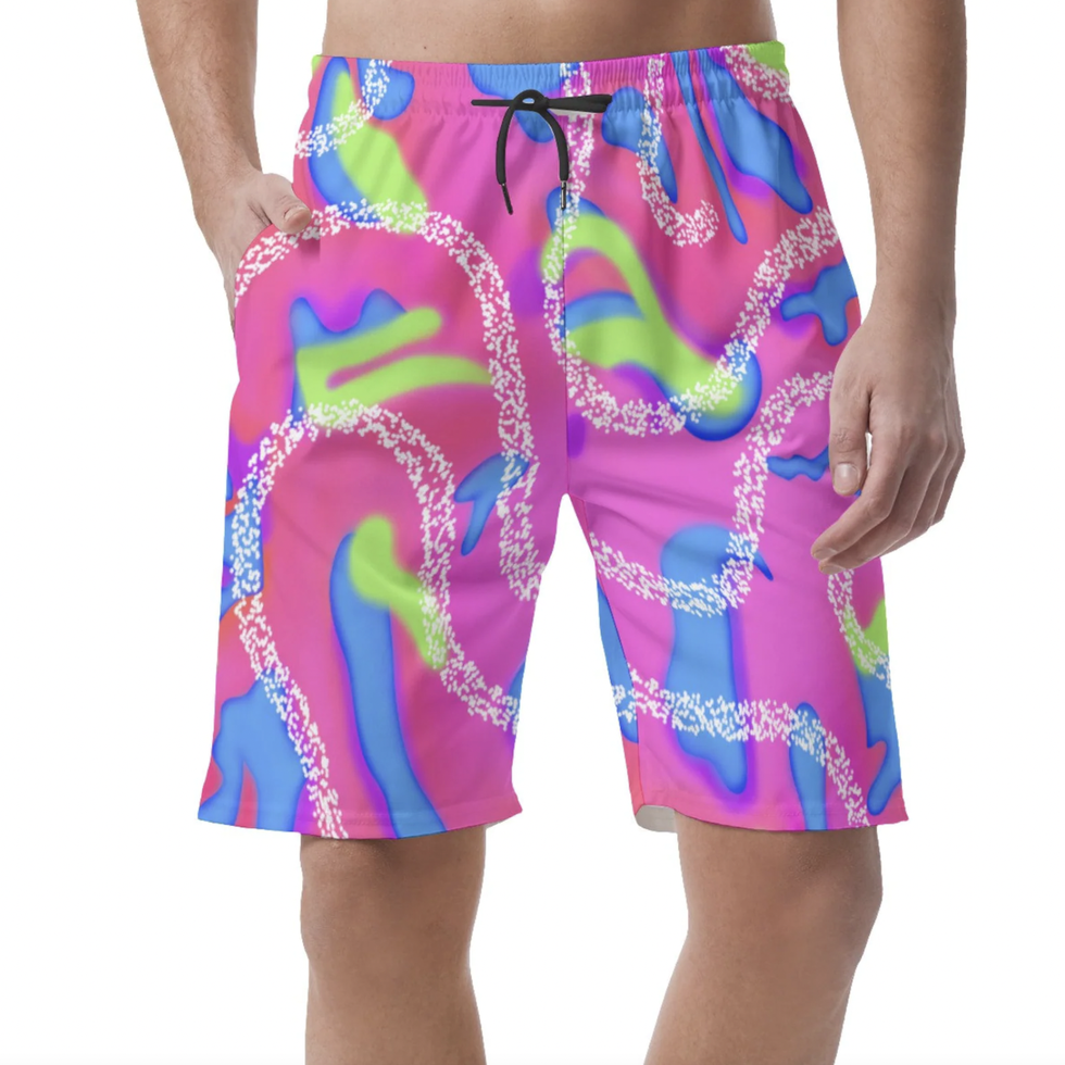 Malibu Print Pink Shorts