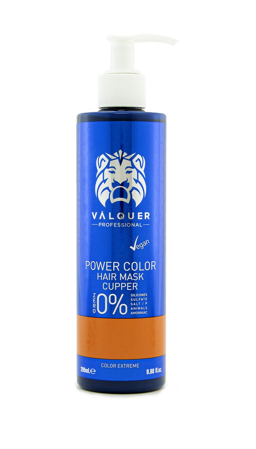 Valquer Profesional - Válquer Professional Mascarilla Power Color cabellos teñidos. Vegano y sin sulfatos (Cobre). Potenciador color pelo- 275 ml
