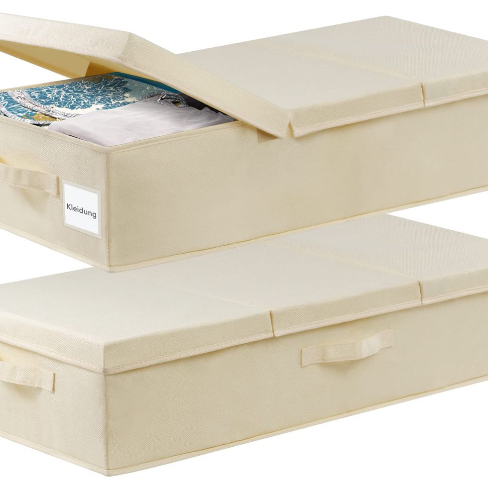 Ordenar y almacenar debajo de la cama: 12 contenedores